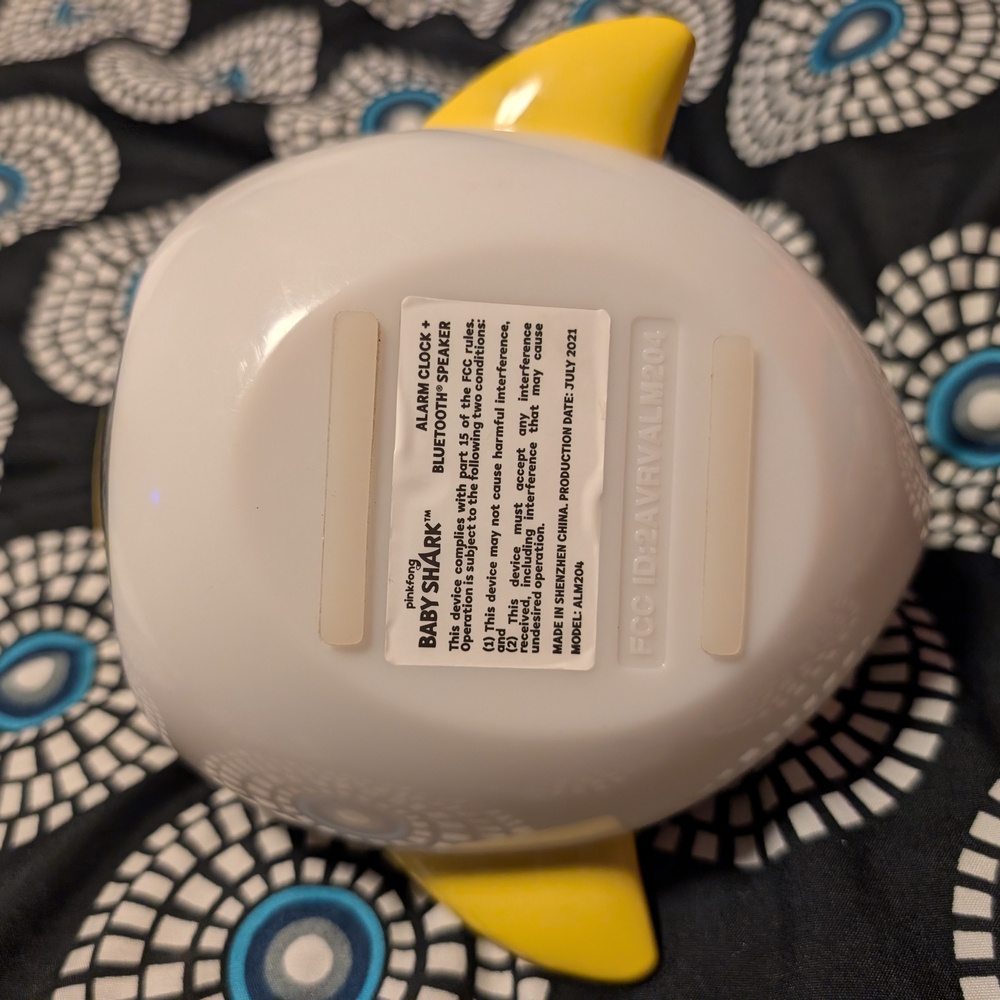 Baby Shark Yellow and White Night Light